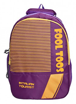 Intalian Tourist Sporty Polyester 32 L Purple Unisex Laptop Backpack (Medium)