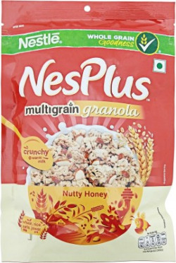 Nestle Nesplus Multigrain Granola Nutty Honey(235 g, Pouch)