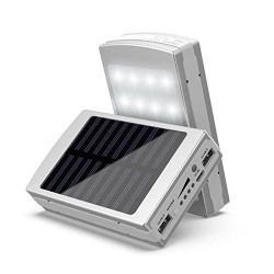 Probeatz 20 LED Power Bank-20000Mah with Solar Led Charging (Silver)
