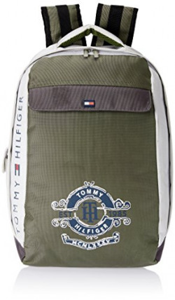 Tommy Hilfiger White Casual Backpack (TH/DIS15LAPC)