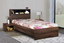 Delite Kom Urban Engineered Wood Single Bed(Finish Color -  Acacia Dark matt finish)
