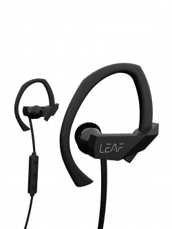 LEAF Black Sport Wireless Bluetooth Earphones With Mic