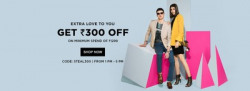 Jabong : Get Rs.300 Off On Rs.1299 (1 - 5 Pm)