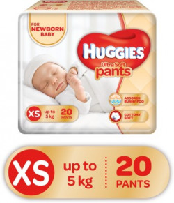 Huggies Ultra Soft XS Size Diaper Pants - XS(20 Pieces)