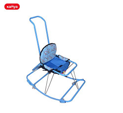 KAMYA Baby Pram Trolley Lightweight, Sit/Lie Seating Position and Long Handle (Blue)