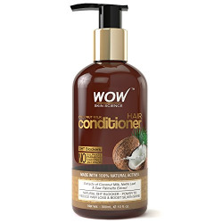 WOW Coconut Milk Conditioner - No Parabens,Minerals Silicones,& Color -with DHT BLOCKERS -300mL