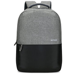 Novex Polyester 15.6-inch Laptop Bag (Light Gray)