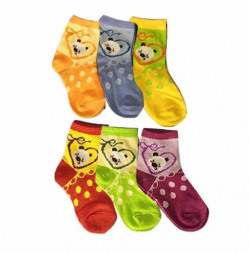 Krystle Boy's and Girl's Cotton Socks (2-3 Years) -Pack of 6