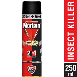 Mortein 2-in-1 Insect Killer Spray- (Red+Black) - 250 ml