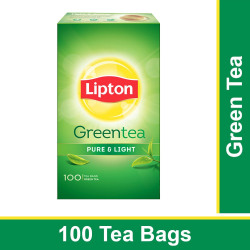  Lipton Pure & Light Green Tea Bags, 100 Pieces