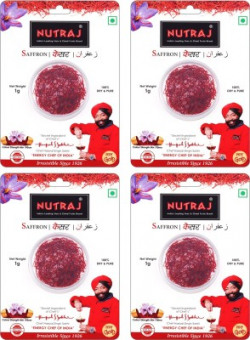 Nutraj Saffron 1 gm Blister (Pack of 4)(4 x 1 g)