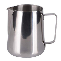 SHAFIRE 350ml Kitchen Stainless Steel Craft Coffee Milk Latte Jug Cup Frothing New Set of 1（Silvery）