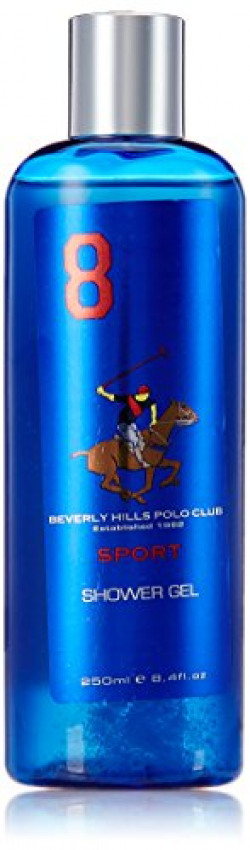 Beverly Hills Polo Club Sports Shower Gel for Men, No 8, 250ml