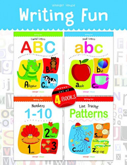 Writing Practice A Set Of 4 Books (Writing Fun Pack): Write And Practice Capital Letters, Small Letters and Numbers 1 to 20