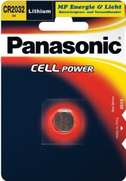 Panasonic CR2032 3V Coin Cell Batteries (Silver) - Pack of 2