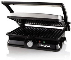 Nova Turbo NGS-2451 4 Slice panini Sandwich Maker (Black) 