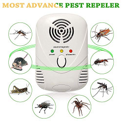Kacool Rodent Repellent, Ultrasonic And Electromagnetic Dual Frequency Pest Control Device,White