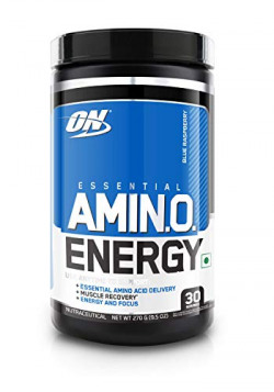 Optimum Nutrition (ON) Amino Energy Drink - 30 Servings (Blue Raspberry)