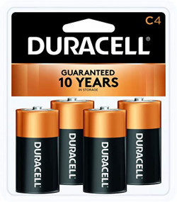 Duracell Coppertop C Batteries, 4-Count