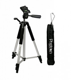 Photron Tripod Stedy 450 with 4.5 Feet Pan Head + Extra Quick Release Plate + Foam Grip + Carry Case