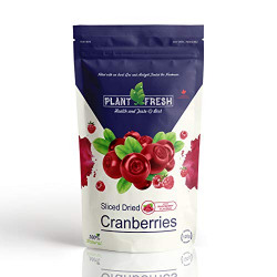 Plant Fresh Sliced Dried Cranberries, Raspberry, 120g