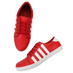 Restinfoot Casual Shoes for Men's/Sneakers for Men's/Shoes for Men's (6 UK/India (40 EU), Red)