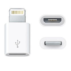 Zevora Micro USB to 8 Pin Data/Sync Charger Adaptor Compatible with Ipad Mini, Ipad & iPod (OTG iPhone)