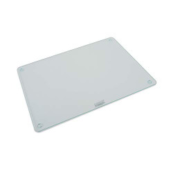 Joseph Joseph 90124 Worktop Saver Glass Cutting Board and Serving Board Heat Resistant, 11.8-in x 15.8-in, Clear