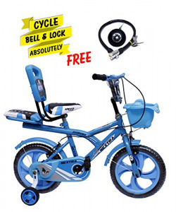 Speed bird cycle industries 14-T Robust Double Seat Kid Bicycle (Sky Blue, 3-6 Years)