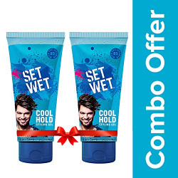 Set Wet Cool Hold Hair Styling Gel for Men, 100 ml (Pack of 2)