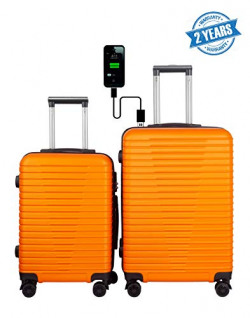 3G Atlantis Smart Series 4 Wheel Hard Sided Luggage Set of 2 Trolley Travel Bags (20 inch & 24 Inch) Suitcase