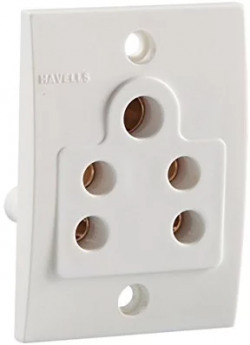 Havells 06 Amp 5 Pin Socket (10 Pcs)