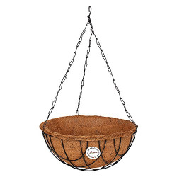 COIR BASKET HANGING - 10  FULL with STAND AND CHAIN