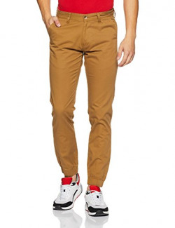 Diverse Men's Slim Fit Casual Trousers (DVT06T6L02-102_Khaki_36)