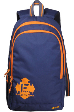 F Gear Castle NBO 24 Ltrs Orange Polyester Casual laptop Backpack (2181) 