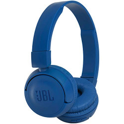 JBL T460BT Powerful Big-Stage Bass Wireless On-Ear Headphones with Mic (Blue)