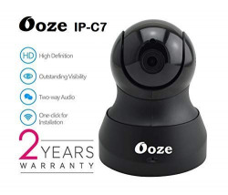 Ooze IP-C7 720P Wireless HD IP WiFi CCTV Indoor Security Camera (Support Upto 128 GB SD Card)