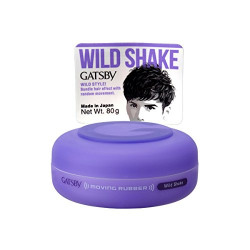 Gatsby Leather Moving Rubber, Wild Shake, 80g