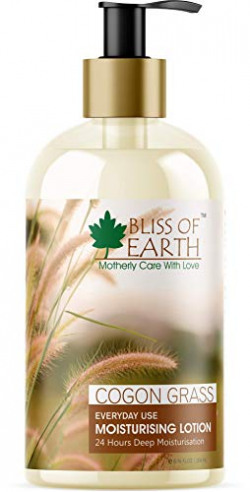 Bliss of Earth Cogon Grass Daily Moisturising Body Lotion With Shea Butter & Cocoa Butter, 24 Hours Deep Hydration, 200ML