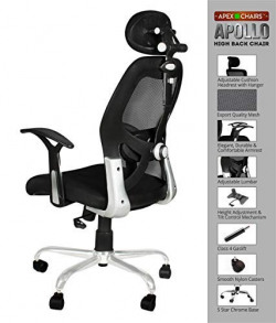 APEX CHAIRS Apollo Chrome Base High Back Chair