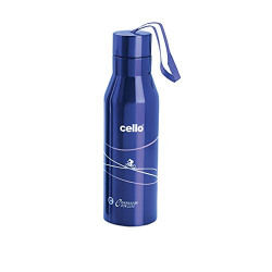Cello Refresh Stainless Steel Bottle, 750ml, Blue