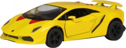 Miss & Chief Lamborghini Sesto Elemento Diecast Pull back Car Yellow(Yellow)