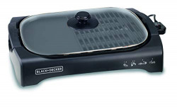 Black & Decker LGM70 2200-Watt Open Flat Grill Machine (Black)