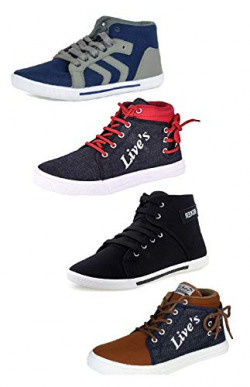 Tempo Men's Combo Pack of 4 Sneakers Shoes(Arrow/LIVSRED/BXR/LIVSBRN)-7