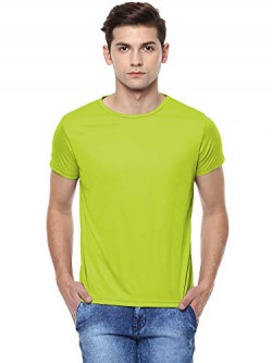 Sunstar Uniforms Men's Round Neck Micro Polyester Sports Gym T-Shirt - S (SU19-S) Sea Green