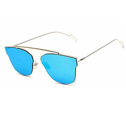 MaFs Style UV Protected Light wight Silver Metal Aviator Unisex Sunglasses (Type 3)