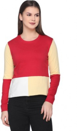 HARBOR N BAY Full Sleeve Colorblock Women's Sweatshirt