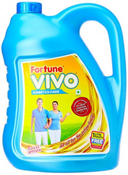 Fortune Vivo Diabetes Care Oil Jar, 5L with Free Pouch, 1L