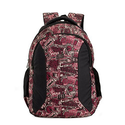 Chris & Kate Red Graffiti Big Comfortable Backpack | Laptop Bag | School Bag | College Bag (32 litres) (CKB_133GC)