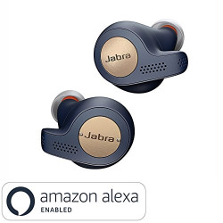 Jabra Elite Active 65t Alexa Enabled True Wireless Sports Earbuds with Charging Case – Copper Blue